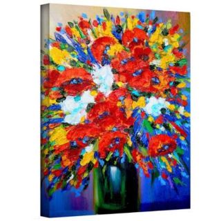 Susi Franco 'Happy Foral' Gallery Wrapped Canvas 24x18