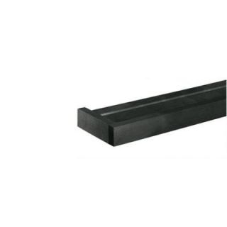 Home Decorators Collection 61 in. x 5.25 in. Black Euro Floating Wall Shelf 2455440210