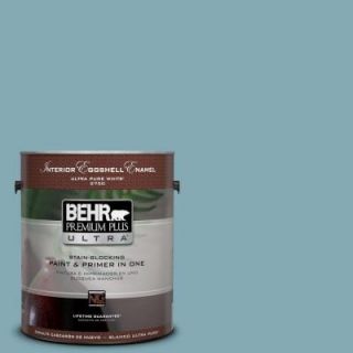 BEHR Premium Plus Ultra 1 gal. #S450 4 Crashing Waves Eggshell Enamel Interior Paint 275401