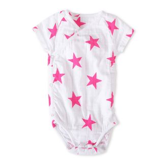 aden + anais Girls 6 9 Months Muslin Short sleeve Kimono Bodysuit