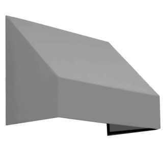 Awntech 364.5 in Wide x 36 in Projection Gray Solid Slope Window/Door Awning