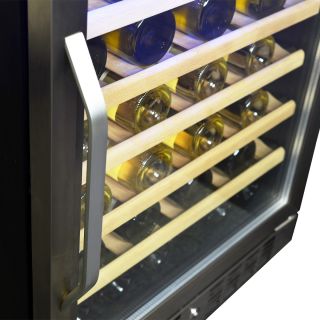 NewAir 52 Bottle Single Zone Built In Wine Refrigerator