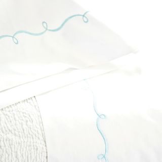 Pine Cone Hill Embroidered Hem 200 Thread Count Sheet Set SES Sheet