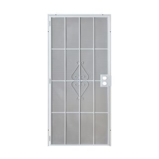 Gatehouse White Steel Security Door (Common: 36 in x 80 in; Actual: 38.5 in x 81 in)