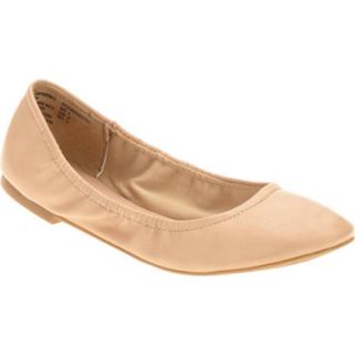 Faded Glory Women's Scrunch Ballet Flat