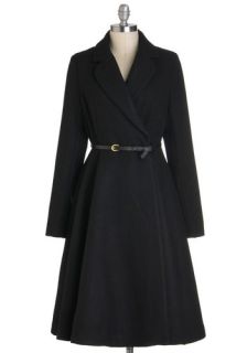 Sleek and Sable Coat  Mod Retro Vintage Coats