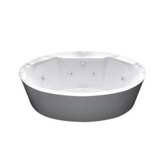 Universal Tubs Sunstone 5.7 ft. Whirlpool and Air Bath Tub in White HD3468SD