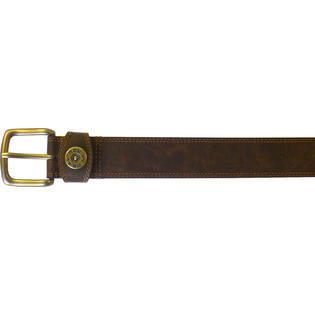 Realtree Mens Big and Tall 38MM Brown leather Shot shell belt with