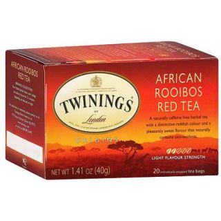 Twinings Of London African Rooibos Red Herbal Tea, 20ct (Pack of 6)