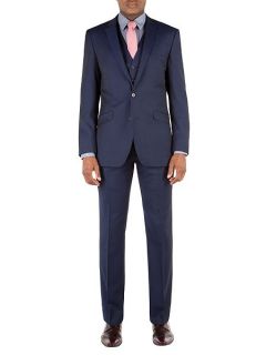 Racing Green Twill Weave Tailored Fit Jacket Blue