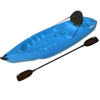Lifetime, 8', 1 Man Lotus Kayak, Blue, with Bonus Backrest and Paddle