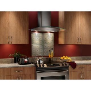 Broan 36 inch Stainless Steel and Glass Chimney Wall Hood