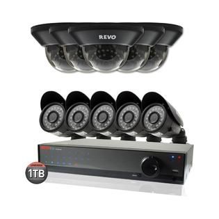 Revo REVO Lite 16 Ch. 1TB 960H DVR Surveillance System with 10 700TVL
