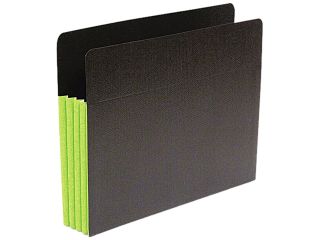 S J Paper S83605 Fusion Pocket, 3 1/2 Inch Expansion, 9 1/2 x 11 3/4, Letter, Green