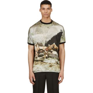 Sauvage Black & Olive Carrion Collage T Shirt
