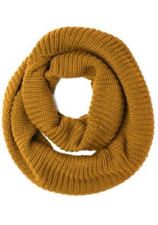 Dressed to Chill Circle Scarf in Mustard  Mod Retro Vintage Scarves