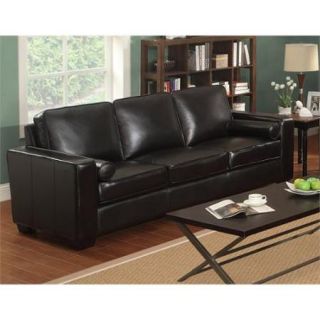 LifeStyle Solutions Siena Leather Sofa in Vintage Mocha
