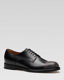 Gucci Apollo Black Leather Studded Lace Up Shoes