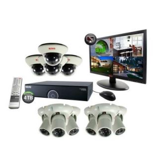 Revo 16 Channel 4TB 960H DVR Surveillance System with (10) 1200 TVL 100 ft. Night Vision Cameras and 21.5 in. Monitor R165D4IT6IM21 4T