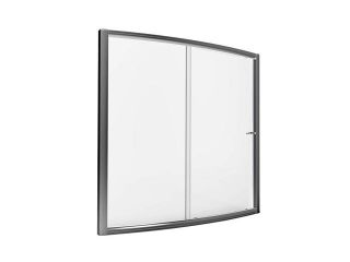 American Standard AM00548.400.295 Ovation 48" x 72" Framed Bypass Shower Door in Satin Nickel and Clear Glass