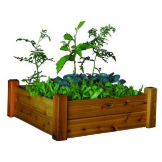 Gronomics 34 in. x 34 in. x 19 in. Safe Finish Raised Garden Bed RGBT 34 34S