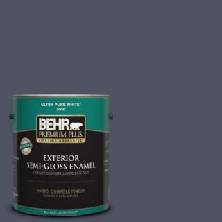 BEHR Premium Plus 1 gal. #S550 7 Knighthood Semi Gloss Enamel Exterior Paint 534001