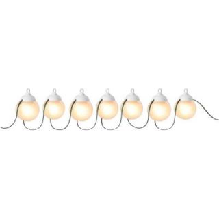 Patio Lights White Incandescent 7 Light Mini Globe String Lanterns 7973 03W