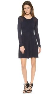 4.collective Pleated Long Sleeve Sweater Dress