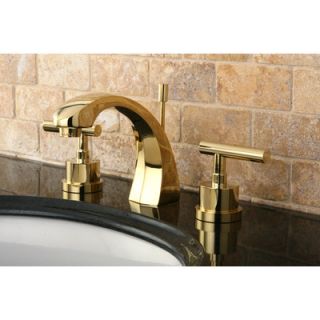 Kingston Brass Manhattan Double Handle Widespread Bathroom Faucet with
