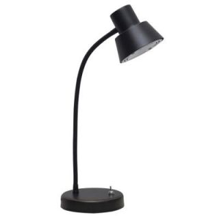 Hampton Bay 14 in. Oil Rubbed Bronze LED Desk Lamp with Highlights 19181 000