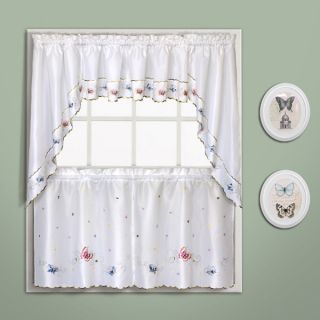 Butterfly Embroidered Kitchen Tiers and Toppers   18417286  