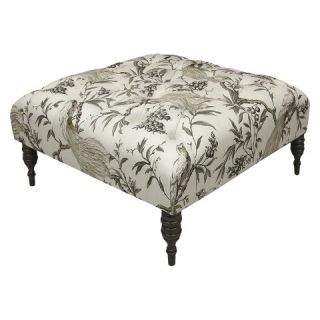 Skyline Custom Upholstered Tufted Square Ottoman