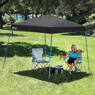 Quik Shade Solo LT 50 9x9 Instant Canopy   Charcoal/Blue alternate