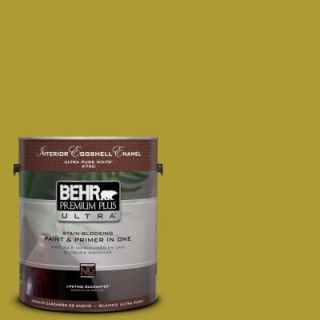 BEHR Premium Plus Ultra 1 gal. #P330 7 Luscious Lime Eggshell Enamel Interior Paint 275301
