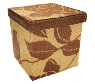 Barbara King Indoor/Outdoor Floral Pattern 16 x 16 Storage Cube —