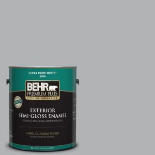 BEHR Premium Plus 1 gal. #770E 3 Pewter Mug Semi Gloss Enamel Exterior Paint 540001