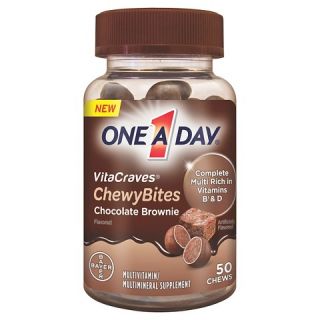 One A Day VitaCraves Chocolate Brownie Chewy Bites   50 Count