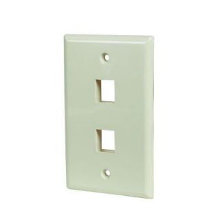 CE TECH 2 Port Wall Plate   Light Almond (5 Pack) 5002 LA 5