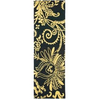 Safavieh Soho Black/Green 2 ft. 6 in. x 8 ft. Runner SOH832A 28