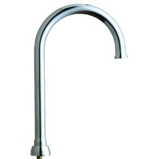 Chicago Faucets 5 1/4 in. Brass Rigid/Swing Gooseneck Spout GN2JKABCP