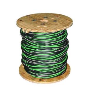 Southwire 500 ft. 2 2 2 4 Black Stranded AL USE MHF Cable 28712801