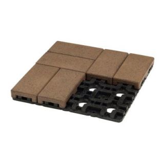AZEK 4 in. x 8 in. Olive Composite Resurfacing Paver Grid System (8 Pavers and 1 Grid) K048 007