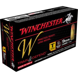Winchester Train  Defend Ammo 9mm Luger 147 gr. FMJ 50Rds 778680