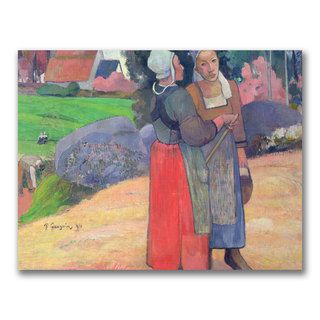 Paul Gauguin Brenton Peasants 1894 Canvas Art