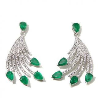 Rarities: Fine Jewelry with Carol Brodie Brazilian Emerald and White Zircon Ste   7837142