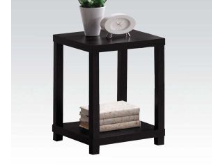 Contemporary Black End Table by Acme Furniture