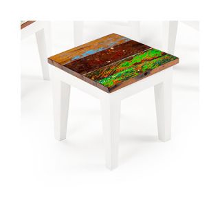 Rock a Bye Reclaimed Wood Side Table