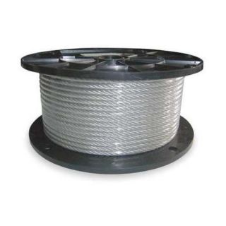 DAYTON 2TAY3 Cable,3/16 In,L50Ft,WLL740Lb,7x7,SS