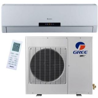 GREE Premium Efficiency 30,000 BTU (2.5Ton) Ductless (Duct Free) Mini Split Air Conditioner   Inverter, Heat, Remote 208 230V NEO30HP230V1A