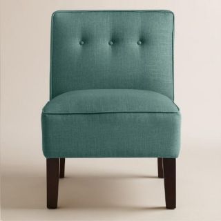 Linen Randen Upholstered Chair with Wood Legs